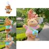 Mochila de Flor de Oso Llavero de Peluche con Muñeca Linda Para Regalo de Niños