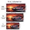 Racing Fever Mouse Pad Large Computer Office Game Table Mat Rubber AntiSlip Stitched Edge Keyboard Mats 60x30 Desk Pads