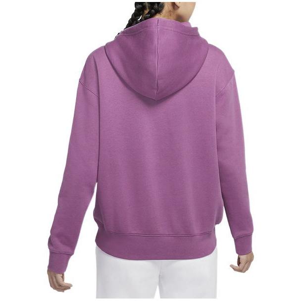 Nike Sportswear Collection Essentials Fleece Casual Hoodie Women Tops Purple DJ7669-507