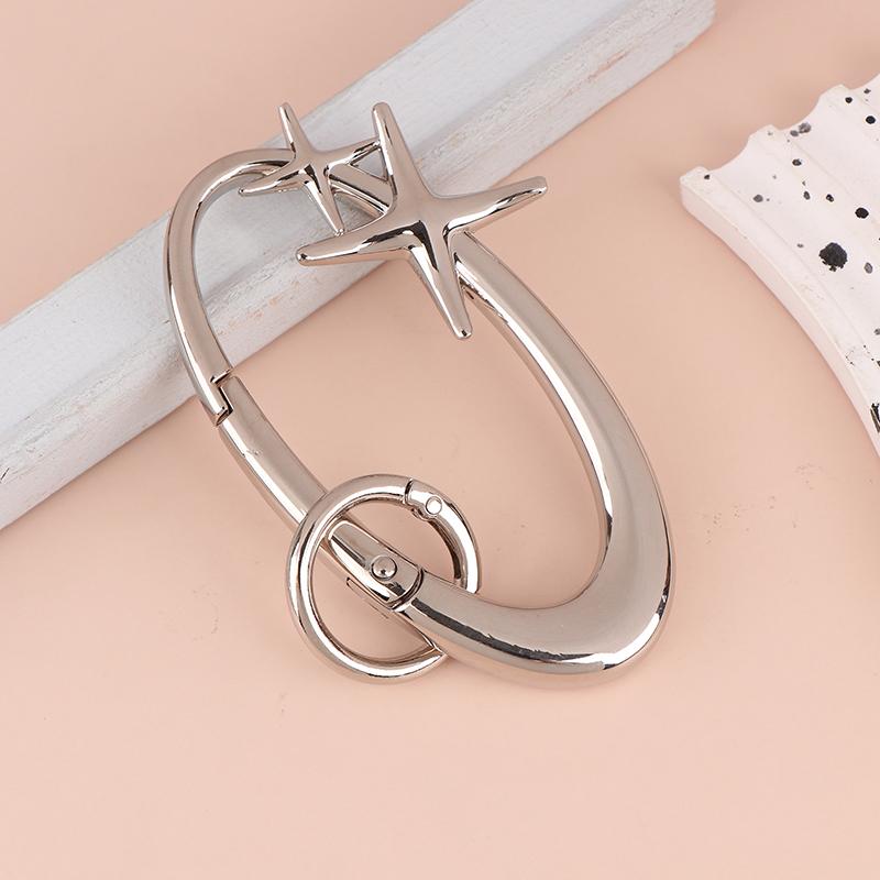 Carabiner Keychain Star Aesthetic Lucky Dice Opener Metal Backpack Pendant For Men Woman