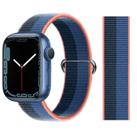 2pcs Straps For Apple Watch Band 44mm 40mm 45mm 46mm 42mm 49mm 41mm Nylon Loop Bracelet iwatch Series 10 9 8 7 6 5 3 se ultra 2
