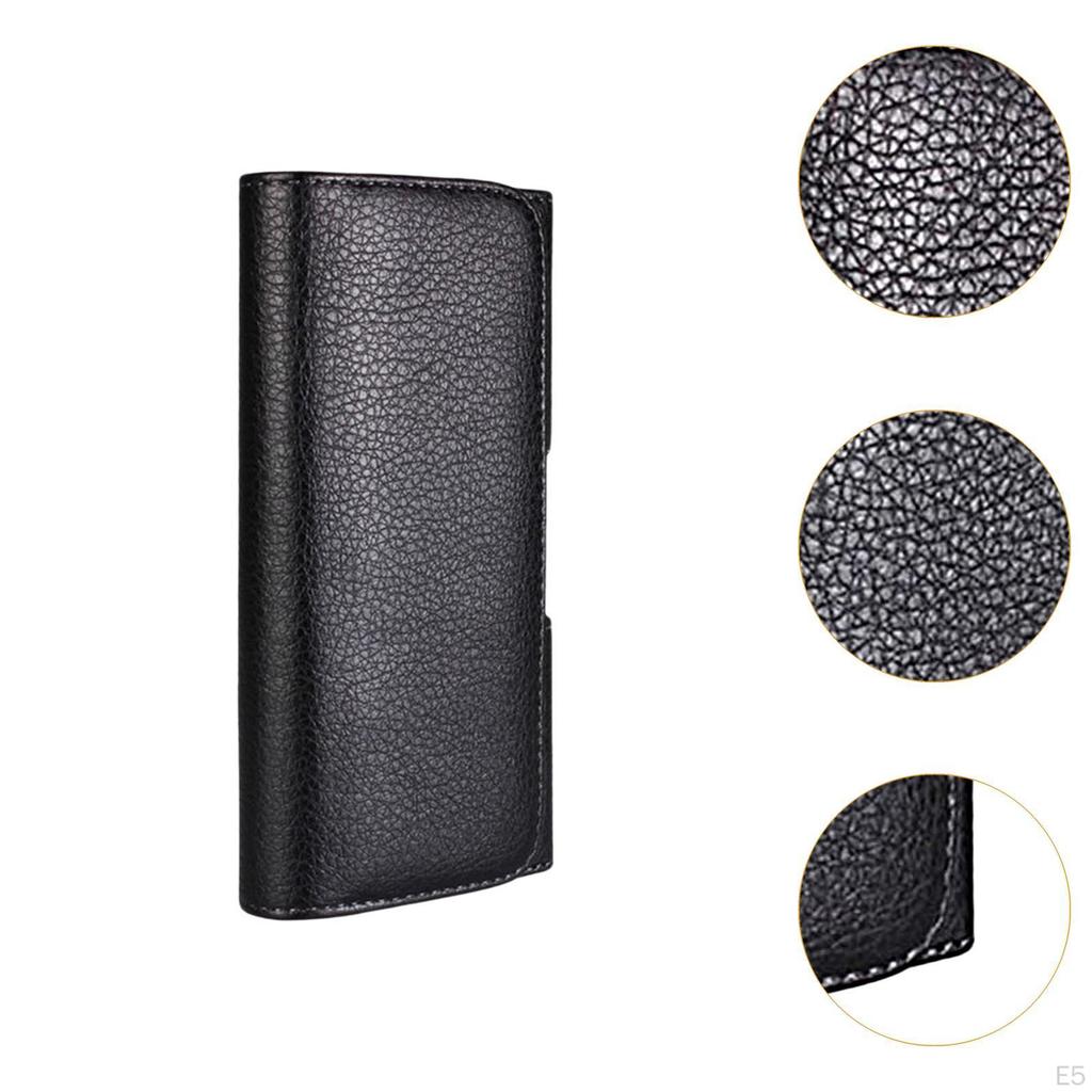 Bolsa de Cintura Masculina com Clipe de Cinto Porta-Celular Bolsa de Cintura Casual para Homens