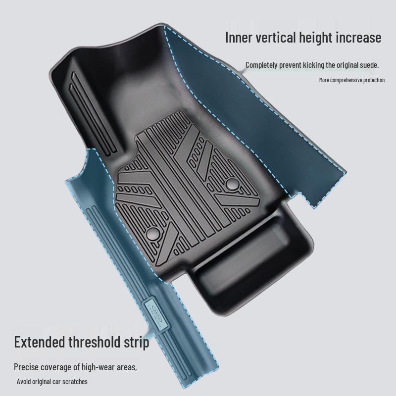 TPE Waterproof Floor Mats for Tesla Model 3 & Model Y - Full Coverage, Custom Fit