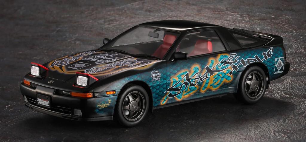 Hasegawa Shutokou Battle X Hasegawa Toyota Supra A70 Twin Turbo R Scale Plastic Model Kit SP669 2.5GT "Snakeholic" 1/24