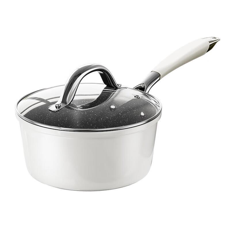 Wutuo Ceramic Non-Stick Milk Pot with Tempered Lid
