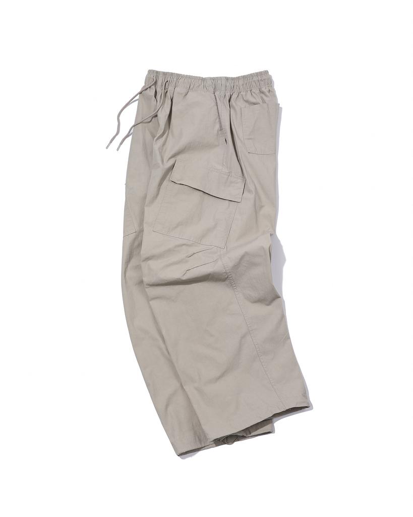 PSSHOPPER C/N High-Density Wide Cargo Pants [Beige]