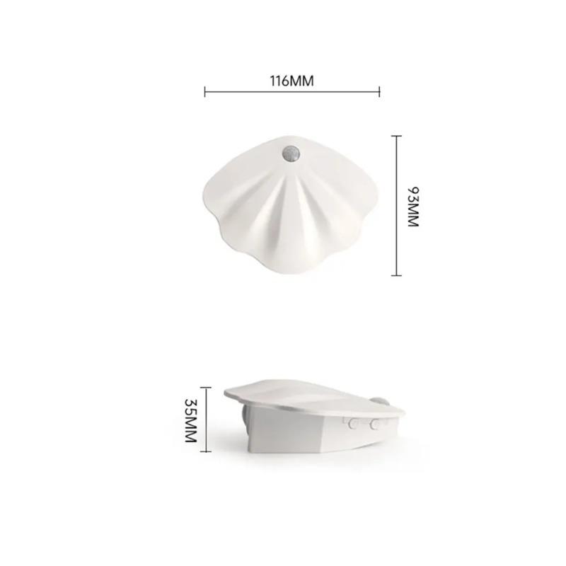 LED Shells Night Light Motion Sensor Light USB Type-C Tricolor Room Decoration Lamp for Corridor Staircase Led Lamp Sensor Light