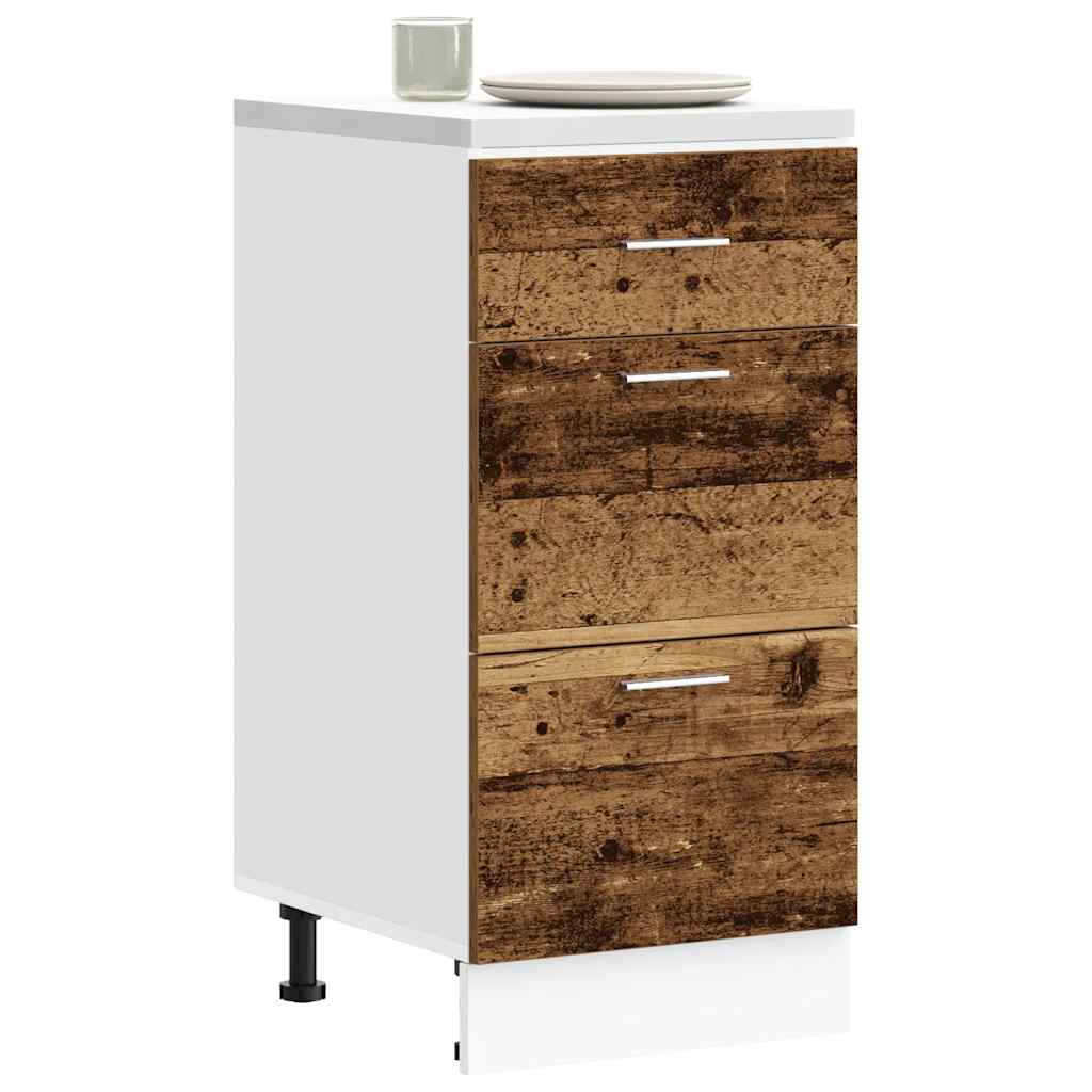 Lyon Under Cabinet with Vintage Wood Look 40 X 46 X 81.5 Cm Particleboard