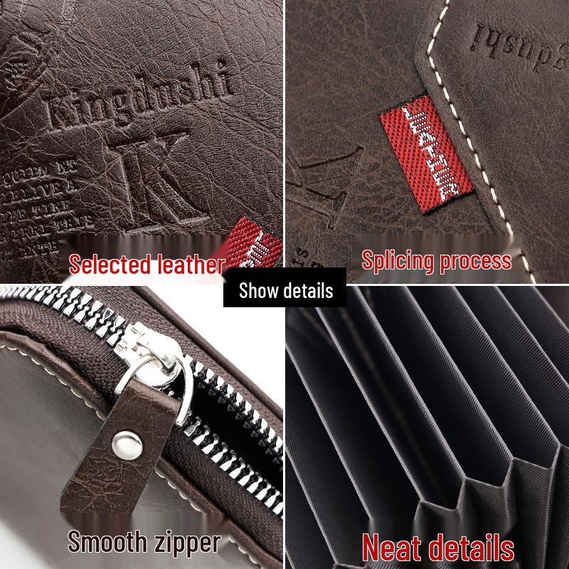 In Stock: 2023 Urban Minimalist PU Leather Card Holder - European & American Style