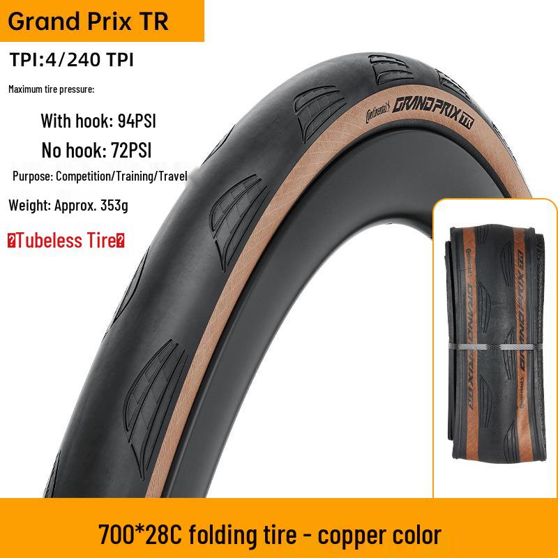 

Continental GP5000 TR Складная бескамерная дорожная велосипедная покрышка 700x28/30