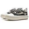 Li Ning Puff Platform Retro Trend Durable Lightweight Low Top Skate Shoes Women Skate Shoes Black Off-White AZGV086-1