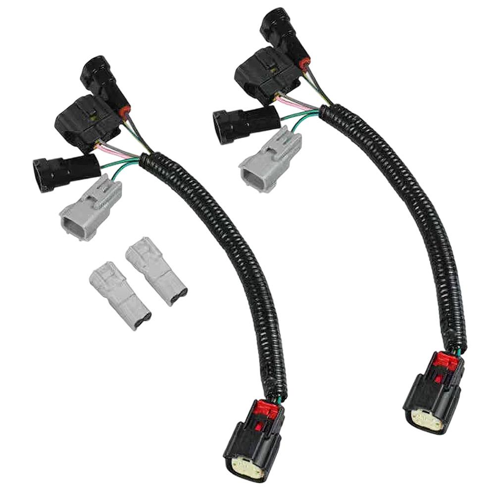 1 Pair Black Headlight Conversion P-N-P Wire Harness Adapters for Toyota Tacoma 2016-2023 Compatible Vehicle Fit