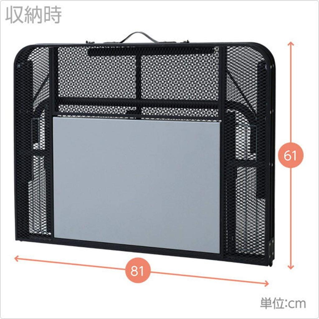 [Campers Collection Yamazen] BBQ Tough Light Table (Width 122 Depth 81) TLT-1280B (MBK)