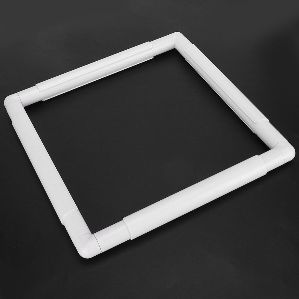 Square Shape Embroidery Hoop Plastic Embroidery Frame Portable Cross Stitch Frame For Needlepoint
