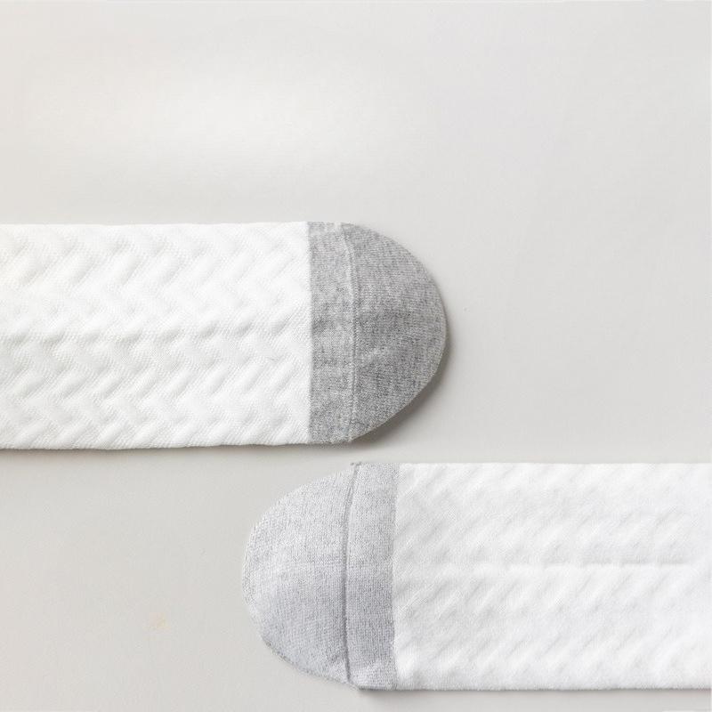 Herren Knochenlose Verdickte Reine Baumwolle Lange Socken, Winter Mid-Calf Socken, Baumwolle Antibakterielle und Deodorierende Baumwollsocken für den Winter