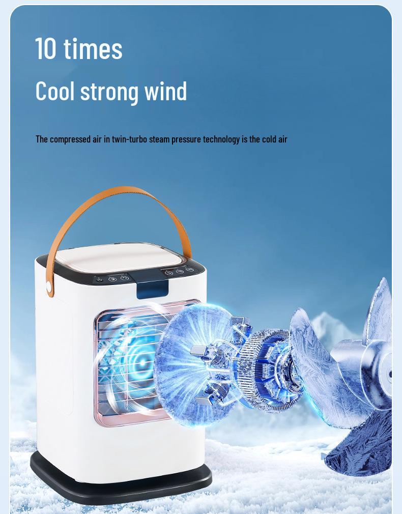 Mini Air Cooler with Water & Ice Spray for Home or Office