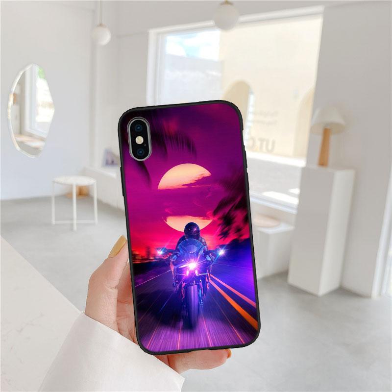 

CJ81 Motorcycle Racing Soft Shell Phone Case for iPhone SE X XS XR 11 16E 17 Pro Max Air 8 7 6 6s Plus iPhone17