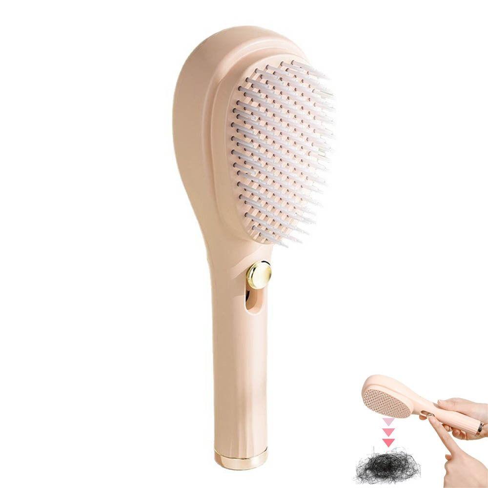 Anti Static Retractable Hair Comb Self Cleaning Detangling Brush Scalp Massage Comb Styling Tool