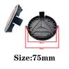 D6Emblems 4PCS 75mm Car Wheel Center Hub Caps Interior Mouldings Accessories Fit For Mercedes Benz Accessories C200L GLC W203 CLA