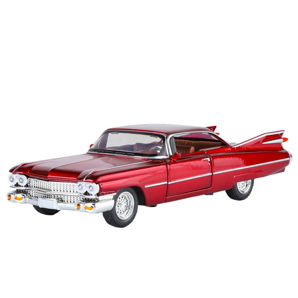 1/32 Cool Cadillac Big Rocket Alloy Model Car, High-quality Alloy Car Toys, Exquisite Decorations, Christmas Gifts