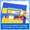 Classroom Chair Pockets 15"W x 19"H Chairback Buddy Pocket Chart Desk Buddy Pocket Organizer with Label Slot Chair Pockets for Organizing Classroom