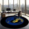 Parramatta Eels (1) Round Office Rug Decorative Floor Rug for Office Bedroom Living Room and Home Space