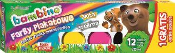 FARBY PLAKATOWE 12KOL./20ML BAMBINO A'5 1581