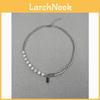 Minimalist Geometric Stainless Steel Necklace For Men And Women With Handmade Craftsmanship