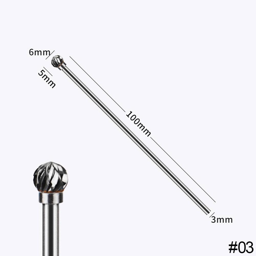 Extra Lang 100mm Rotationsraspel Feile Schnitzen Schleifer Schleifwerkzeuge Hartmetallfräser Legierungsbits Fräser Bohrer Für Metall Wook