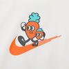Nike Sweatshirt CNY Collection Cartoon Carrot Logo Print Fleece Lined Crew Neck Pullover White Kids' FD4074-133