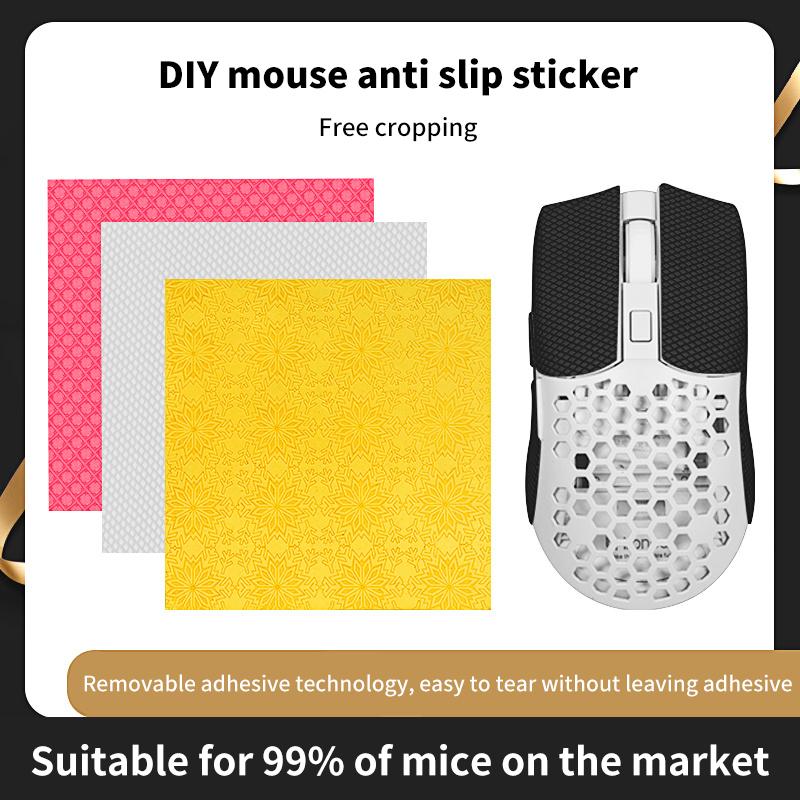 12*11cm DIY Anti-Rutsch Universal Stil Maus Aufkleber Kabellos Gaming Schweißresistent Maus Griffband Abriebfest PC Desktop Laptop