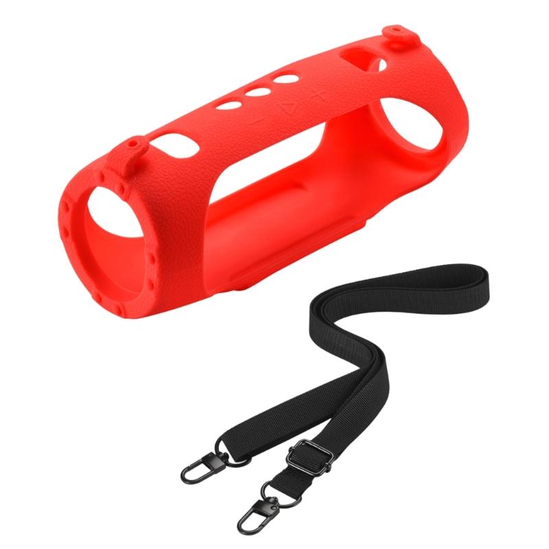 

Silicone Protector Sleeve with Easy Carry Handle, AntiScratch and Waterproof Case for Charge 6 Speakers червоний
