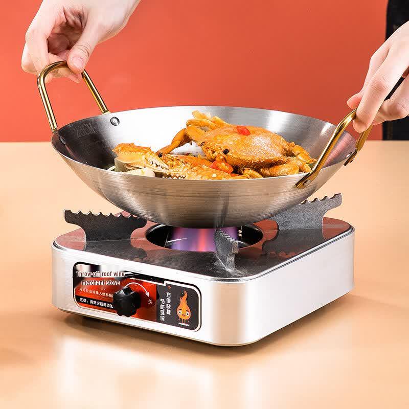 Stainless Steel Alcohol Stove Dry Pot Set