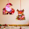 2025 Christmas Luminous Door Hanging Decorations Christmas Home Diy Decorations Scene Layout Decorations