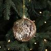 Glitter Tinsel Pom Poms Christmas Ornament Fluffy Pom Pom Ball Christmas Tree Hanging Deecoration for Holiday Party Decor