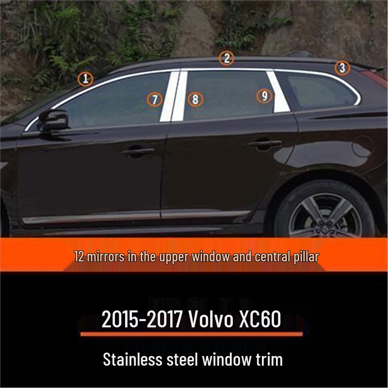 Volvo XC60 Window & Door Trim (2009-2017) - Custom Bright Strips for Enhanced Body Decoration