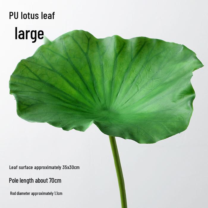 Artificial Lotus Leaf Pond Scenery Props with Stem for Stage and Landscape Photography