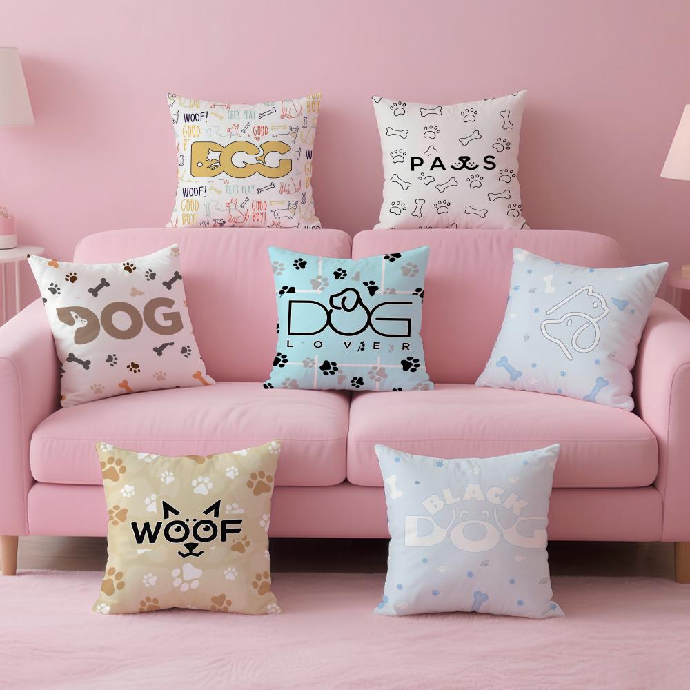 Cute Educational Art Animal Alphabet Cushion Cover Pillow Case Soft Skin Friendly Fabric Concealed Zipper