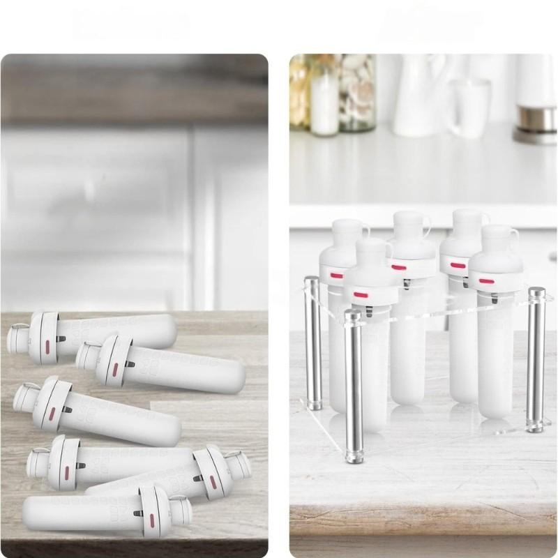 Держатель для картриджей с ароматом для Cirkul, 6 шт. для Cirkul - Акриловый стеллаж-органайзер, Круглая полка-подставка, Аксессуар Transparent Color