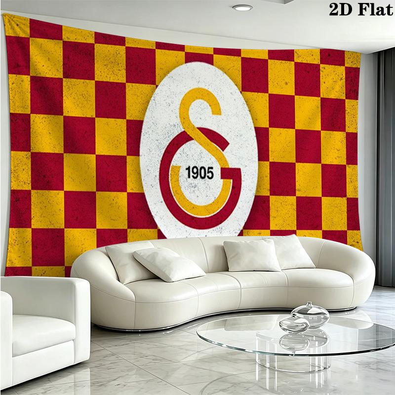 Galatasaray Wall Tapestry Aesthetic Wall Hanging Printed Fabric Blanket Decorative Tapestries for Bedroom Living Room Home Decor