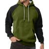 Men's Colorblock Sweatshirt Hoodie Men's Sports Large Size Casual Sweatshirt