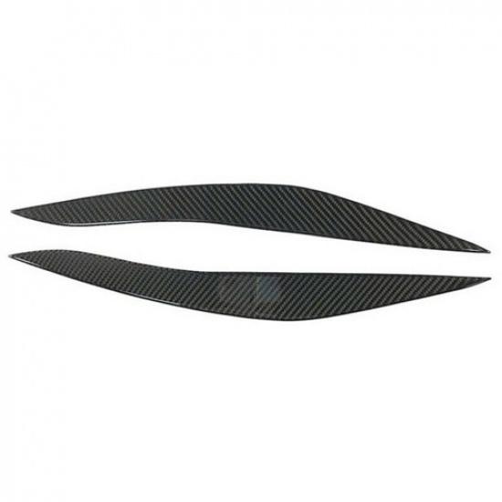 Carbon Fiber Car Headlights Eyebrows trim Cover NEW special For BMW 5 Series F10