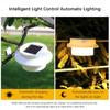 Solar Fence Lights Outdoor Solar Powered Lamps Waterproof LED Gutter Lights for Yard Garden Pathway Lighting Scene Night View