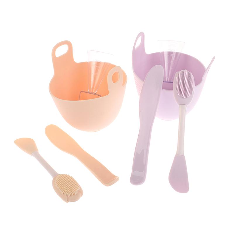 Face Mask Mixing Bowl Set, 4 In 1 Diy Facemask Mixing Tool Kit Brushes