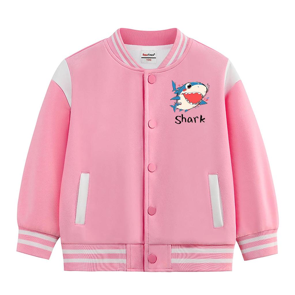 Boys' Stylish 2026 Jacket: Spring/Autumn Fleece-Lined Baseball Coat for Kids