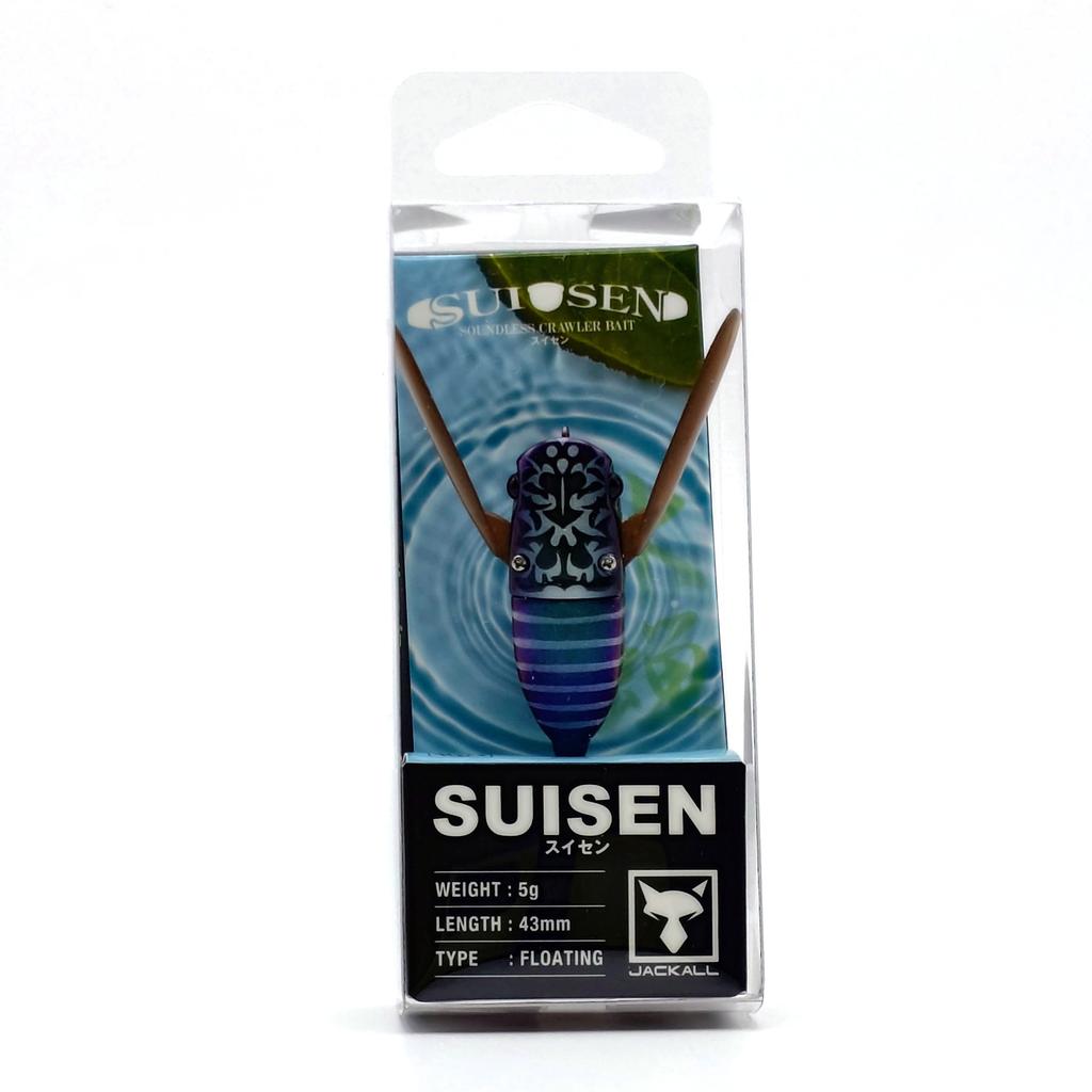 JACKALL SUISEN Silhouette Nanahikari Floating Topwater Lure 43mm / 5g – Soft Wing Surface Bait