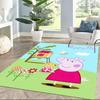 Peppa Pig Garden Adventure Square rugs are a great choice for living rooms, bedrooms, home décor, and as gifts.