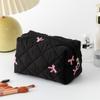 Ladies' Bow Makeup Bag for Bowknot Travel Cosmetic Bags Large Capacity Handheld Makeup Toiletry Storage Bag