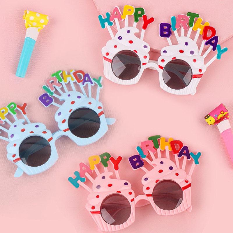 First Birthday Party Glasses & Hats Set for Boys and Girls - Cake & Photo Props