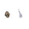 Vintage Resin Photo Frame and Porcelain Lady Figurine Art Craft Collection for Office Bedroom